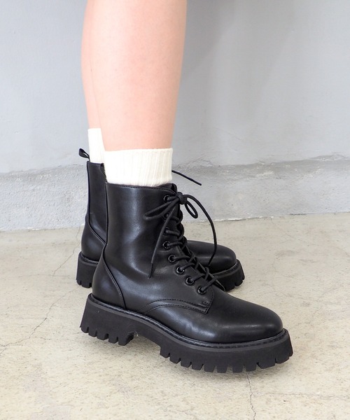 新品激レア アレキサンダーワン コラボ レースアップブーツ　ポインテッド 美品】 ALEXANDER MCQUEEN / アレキサンダーマックイーン | レザー