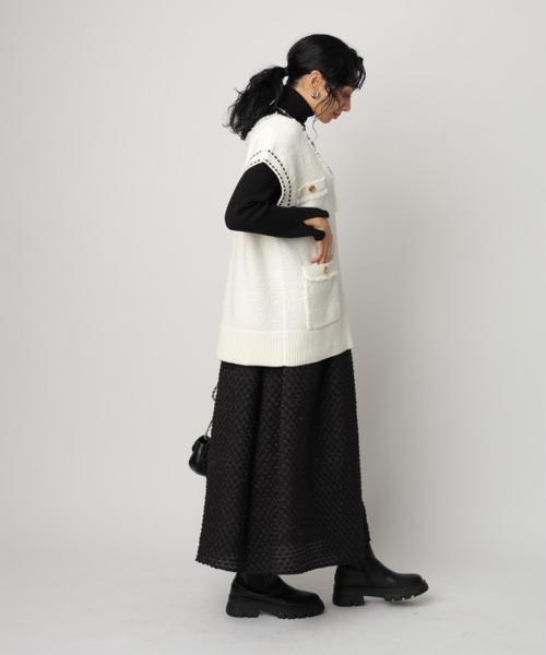 CADUNE（カデュネ）の「ふくふくジャガードスカート（スカート）」 - WEAR