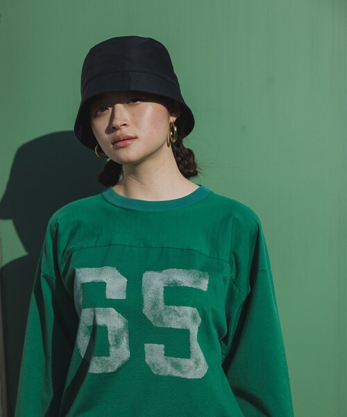 BEAMS(ビームス)の「BEAMS / ラスター ナイロン バケットハット(ハット・メンズ・ブラック/オリーブ/ベージュ・ONE SIZE)」の2枚目の写真