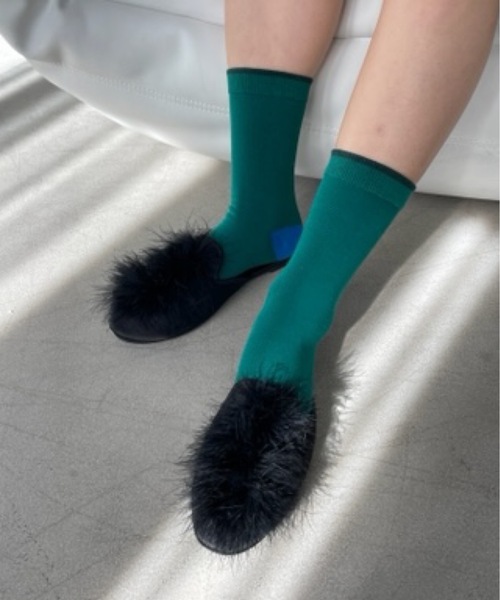 SANSeLF（サンセルフ）の「カラータビソックス【SANSeLF】sana23s004（ソックス/靴下・レディース・グリーン/ブラック/ライトブルー/ブルー・FREE）」の16枚目の写真