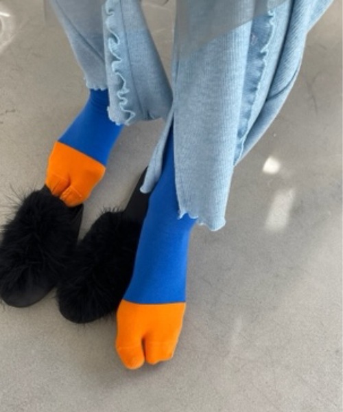 SANSeLF（サンセルフ）の「カラータビソックス【SANSeLF】sana23s004（ソックス/靴下・レディース・グリーン/ブラック/ライトブルー/ブルー・FREE）」の18枚目の写真