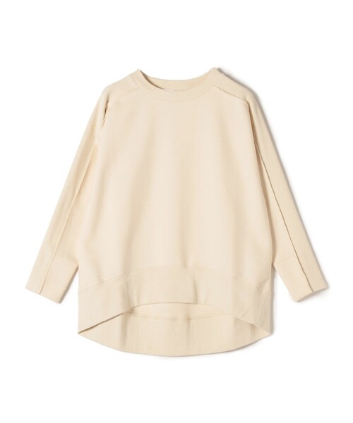 Giboulee(ジブール)の「Giboulee:切り替え クルーネック ロングスリーブ プルオーバー◇(Tシャツ/カットソー・レディース・ナチュラル/ライトグリーン/ダークグレー・ONE SIZE)」の5枚目の写真