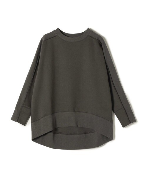 Giboulee(ジブール)の「Giboulee:切り替え クルーネック ロングスリーブ プルオーバー◇(Tシャツ/カットソー・レディース・ナチュラル/ライトグリーン/ダークグレー・ONE SIZE)」の7枚目の写真