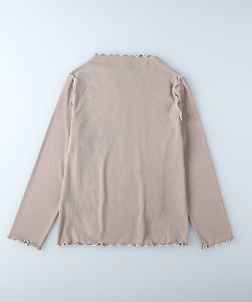 HONEYSUCKLE ROSE(ハニーサックルローズ)の「【HONEYSUCKLE ROSE】メロウ長袖Tシャツ(Tシャツ/カットソー・レディース・ベージュ/ホワイト/ブラック・M/L)」の7枚目の写真