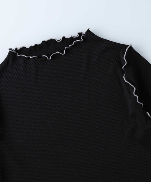 HONEYSUCKLE ROSE(ハニーサックルローズ)の「【HONEYSUCKLE ROSE】メロウ長袖Tシャツ(Tシャツ/カットソー・レディース・ベージュ/ホワイト/ブラック・M/L)」の9枚目の写真