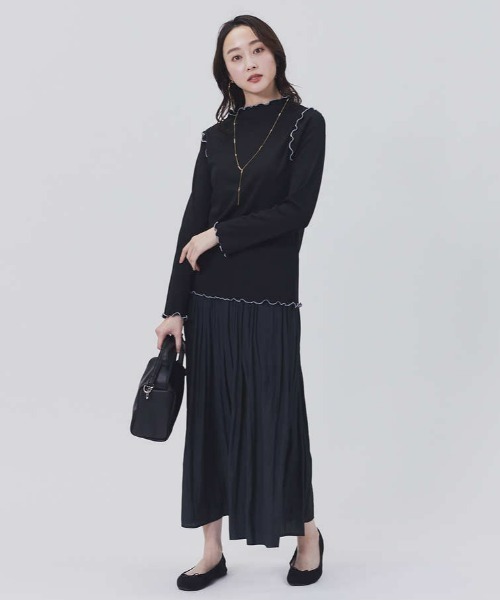 HONEYSUCKLE ROSE(ハニーサックルローズ)の「【HONEYSUCKLE ROSE】メロウ長袖Tシャツ(Tシャツ/カットソー・レディース・ベージュ/ホワイト/ブラック・M/L)」の17枚目の写真