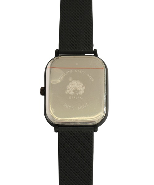 ScoLar（スカラー）の「SJ-019：スクエアラバーウォッチ（アナログ腕時計・レディース・ブラック/オフホワイト・FREE）」の9枚目の写真