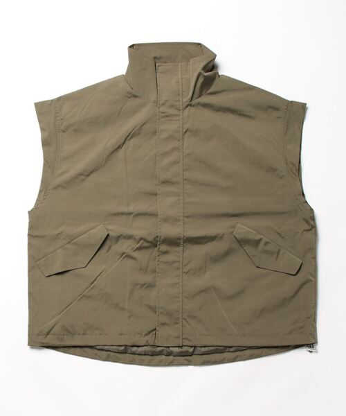 STYLEBLOCK（スタイルブロック）の「ベネシャンノースリーブブルゾン（ミリタリージャケット・レディース・ベージュ/カーキ/ブラック/アイボリー・FREE）」の8枚目の写真