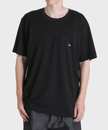 【Vivienne Westwood】ワンポイントORB リラックス Tシャツ ロゴ ワンポイントORB リラックスTシャツ(ブラック)（メンズ
