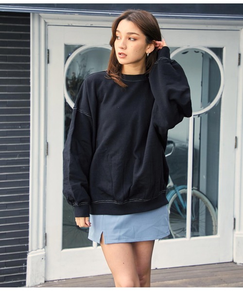 ANAP（アナップ）の「フロントスリットミニスカート（スカート・レディース・ベージュ/ブルー/ブラック・FREE）」の9枚目の写真