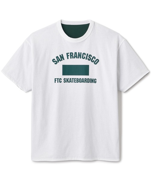 FTC REVERSIBLE TEE WHITE Tシャツ Lサイズ FTC（エフティーシー）の「REVERSIBLE TEE（Tシャツ/カットソー）」 - WEAR