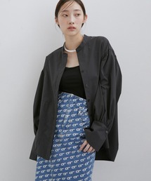 【サステナブル】ボリュームスリーブシャツカーディガン