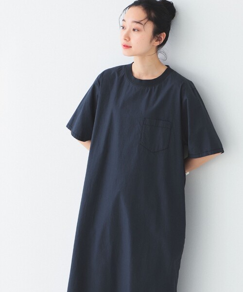 BEAMS BOY(ビームスボーイ)の「BEAMS BOY / タイプライター リブ プルオーバー ワンピース 23SS(ワンピース・レディース・ブラック/ベージュ/オリーブ・FREE)」の16枚目の写真