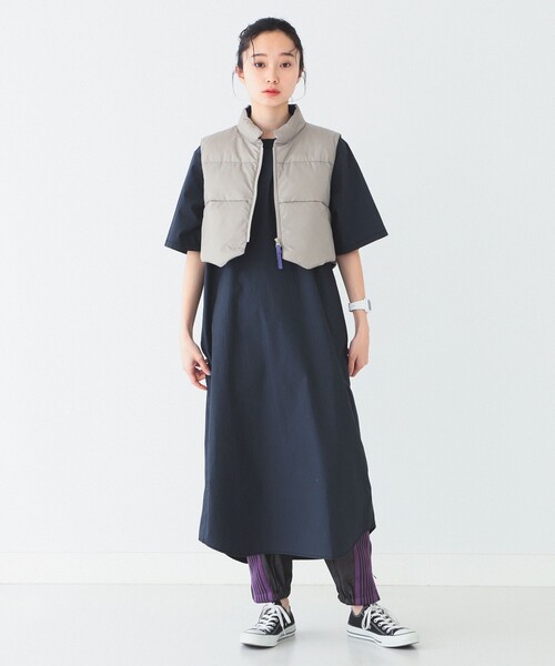 BEAMS BOY(ビームスボーイ)の「BEAMS BOY / タイプライター リブ プルオーバー ワンピース 23SS(ワンピース・レディース・ブラック/ベージュ/オリーブ・FREE)」の15枚目の写真