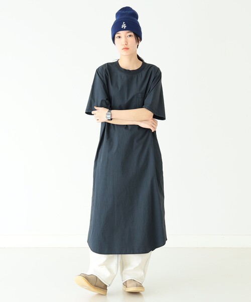 BEAMS BOY(ビームスボーイ)の「BEAMS BOY / タイプライター リブ プルオーバー ワンピース 23SS(ワンピース・レディース・ブラック/ベージュ/オリーブ・FREE)」の17枚目の写真