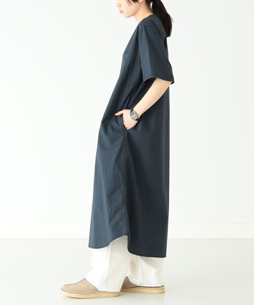 BEAMS BOY(ビームスボーイ)の「BEAMS BOY / タイプライター リブ プルオーバー ワンピース 23SS(ワンピース・レディース・ブラック/ベージュ/オリーブ・FREE)」の21枚目の写真