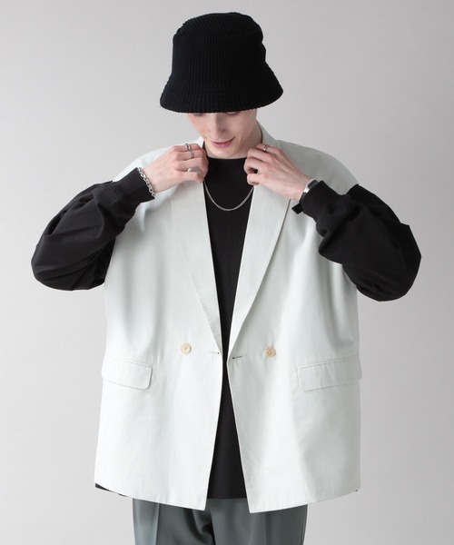 RAGEBLUE（レイジブルー）の「ジョーゼットジレベスト（ベスト・メンズ・グレー/グリーン系その他/ホワイト/ブラック・FREE）」の7枚目の写真