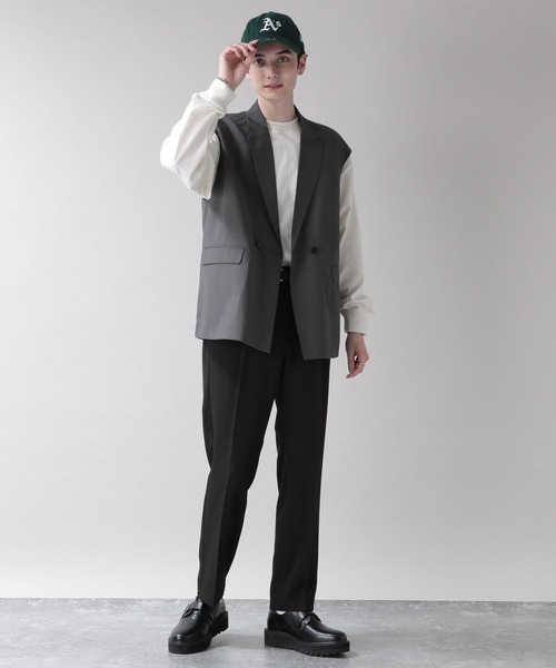 RAGEBLUE（レイジブルー）の「ジョーゼットジレベスト（ベスト・メンズ・グレー/グリーン系その他/ホワイト/ブラック・FREE）」の17枚目の写真