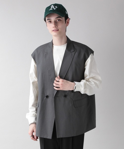 RAGEBLUE（レイジブルー）の「ジョーゼットジレベスト（ベスト・メンズ・グレー/グリーン系その他/ホワイト/ブラック・FREE）」の19枚目の写真