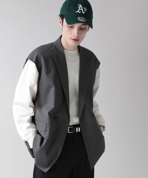 RAGEBLUE（レイジブルー）の「ジョーゼットジレベスト（ベスト・メンズ・グレー/グリーン系その他/ホワイト/ブラック・FREE）」の20枚目の写真