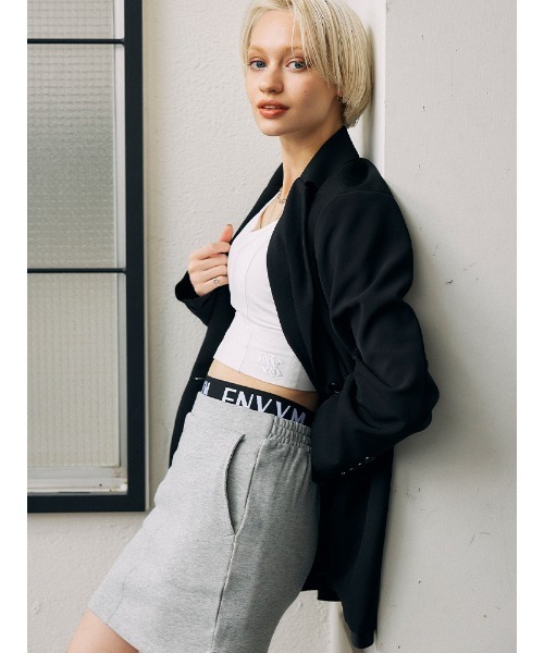 ENVYM（アンビー）の「オーバーテーラードJK（テーラードジャケット・レディース・ブラック/ホワイト・FREE）」の6枚目の写真