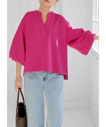 STYLE DELI | なめらかダンボールキーネックプルオーバー(Tシャツ/カットソー)