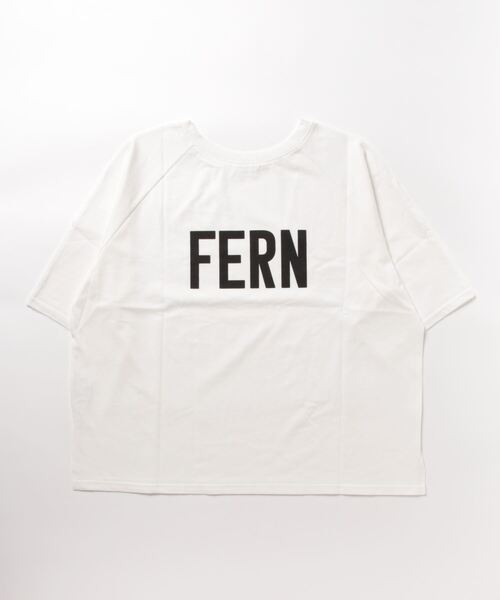 DouDou（ドゥドゥ）の「【WEB限定】袖チュール前後2WAYロゴTEE（Tシャツ/カットソー・レディース・オフホワイト/グリーン/ネイビー・FREE）」の4枚目の写真