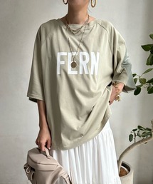 【WEB限定】袖チュール前後2WAYロゴTEE