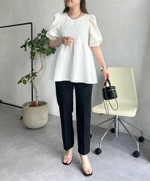 prose verse | ペプラムブラウス×テーパードパンツセットアップ(パンツドレス)