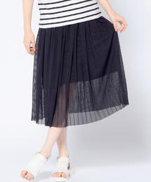 Another Edition | チュールスカートストライプ/ AEFC TULLE SK STRP(スカート)