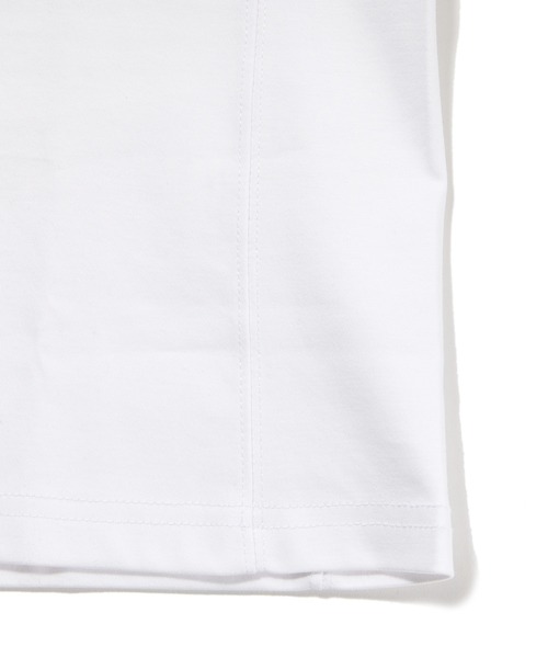 MEN'S BIGI（メンズビギ）の「【1PIU1UGUALE3 RELAX】シルケットポンチラインストーンロゴTシャツ（Tシャツ/カットソー・メンズ・ホワイト/ブラック・01/02/03）」の4枚目の写真
