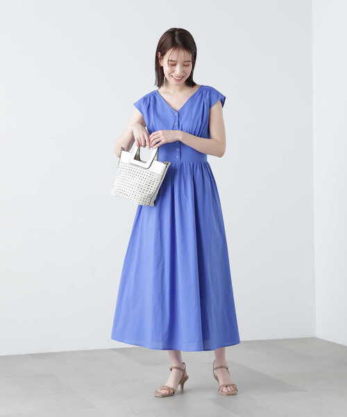 N.（N. Natural Beauty Basic）（エヌエヌナチュラルビューティーベーシック）の「スクエアハンドルメッシュトートバッグ（トートバッグ・レディース・ホワイト/イエロー・ﾌﾘ-）」の5枚目の写真