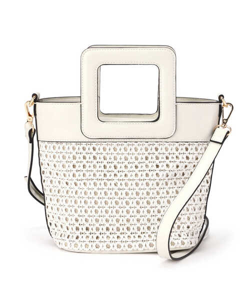 N.（N. Natural Beauty Basic）（エヌエヌナチュラルビューティーベーシック）の「スクエアハンドルメッシュトートバッグ（トートバッグ・レディース・ホワイト/イエロー・ﾌﾘ-）」の16枚目の写真