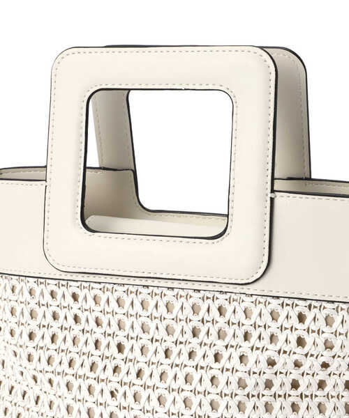 N.（N. Natural Beauty Basic）（エヌエヌナチュラルビューティーベーシック）の「スクエアハンドルメッシュトートバッグ（トートバッグ・レディース・ホワイト/イエロー・ﾌﾘ-）」の10枚目の写真