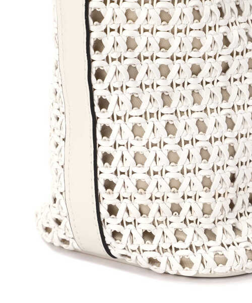 N.（N. Natural Beauty Basic）（エヌエヌナチュラルビューティーベーシック）の「スクエアハンドルメッシュトートバッグ（トートバッグ・レディース・ホワイト/イエロー・ﾌﾘ-）」の18枚目の写真