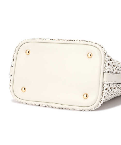 N.（N. Natural Beauty Basic）（エヌエヌナチュラルビューティーベーシック）の「スクエアハンドルメッシュトートバッグ（トートバッグ・レディース・ホワイト/イエロー・ﾌﾘ-）」の20枚目の写真