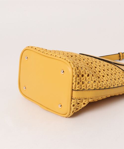 N.（N. Natural Beauty Basic）（エヌエヌナチュラルビューティーベーシック）の「スクエアハンドルメッシュトートバッグ（トートバッグ・レディース・ホワイト/イエロー・ﾌﾘ-）」の14枚目の写真