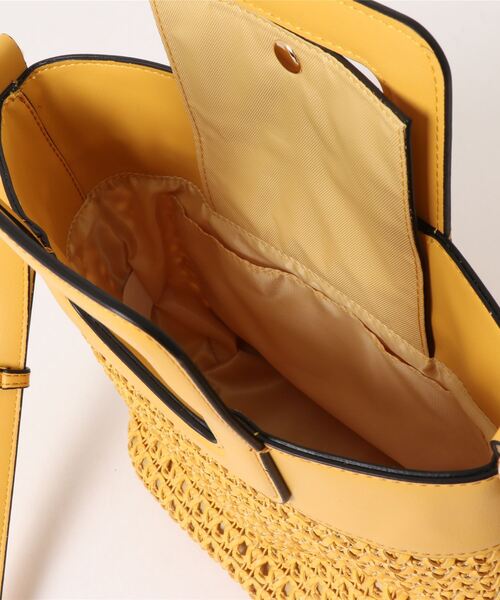 N.（N. Natural Beauty Basic）（エヌエヌナチュラルビューティーベーシック）の「スクエアハンドルメッシュトートバッグ（トートバッグ・レディース・ホワイト/イエロー・ﾌﾘ-）」の15枚目の写真