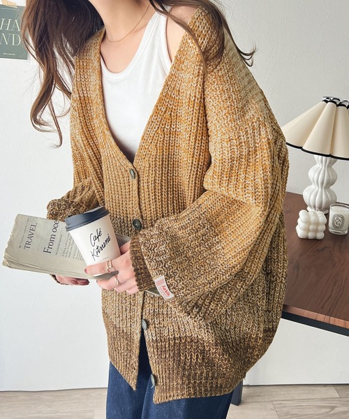 JORDAN グラデーションカーディガン JUNRED(ジュンレッド) / グラデーションニットカーディガン