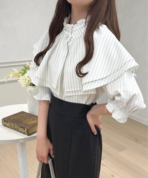 セール】ラッフル＋パフスリーブブラウス【ZOZOTOWN限定アイテム