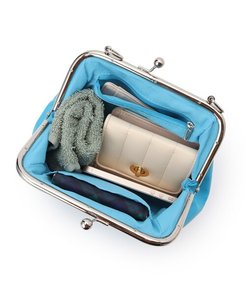 Ober Tashe（オーバータッシェ）の「ポーチ付き がま口ミニショルダーバッグ（ショルダーバッグ・レディース・アイボリー/イエロー/ブルー/ブラック・FREE）」の13枚目の写真