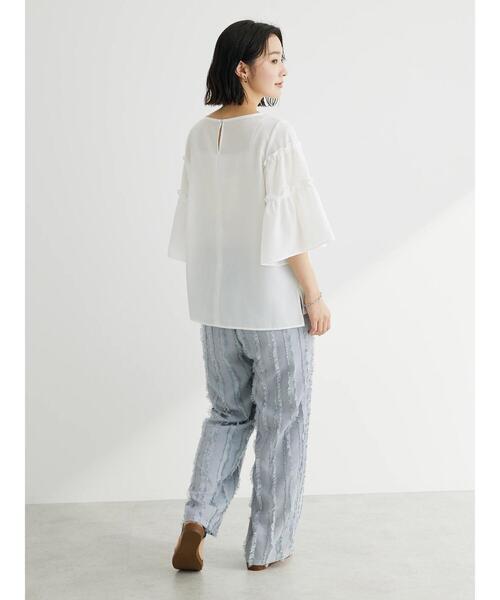 Green Parks(グリーンパークス)の「ティアード袖ブラウス(シャツ/ブラウス・レディース・オフホワイト/ネイビー/ライトグリーン・FREE)」の22枚目の写真