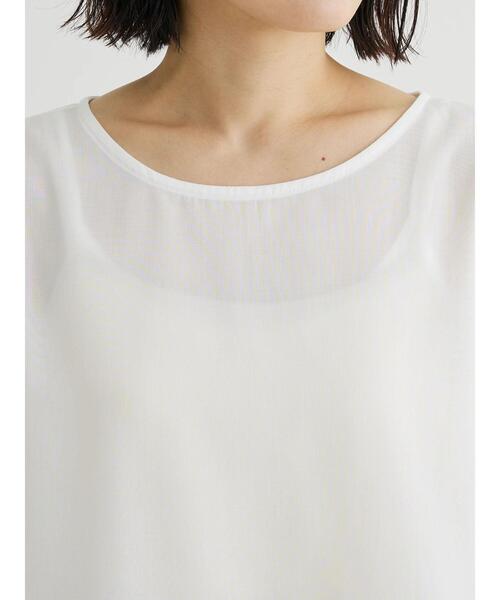 Green Parks(グリーンパークス)の「ティアード袖ブラウス(シャツ/ブラウス・レディース・オフホワイト/ネイビー/ライトグリーン・FREE)」の14枚目の写真