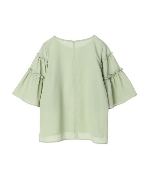 Green Parks(グリーンパークス)の「ティアード袖ブラウス(シャツ/ブラウス・レディース・オフホワイト/ネイビー/ライトグリーン・FREE)」の16枚目の写真