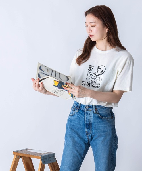 THE SHINZONE(ザ シンゾーン)の「【別注】THE SHINZONE PAINT TEE 23MMSCU14(Tシャツ/カットソー・レディース・グリーン/ブラック・FREE)」の22枚目の写真