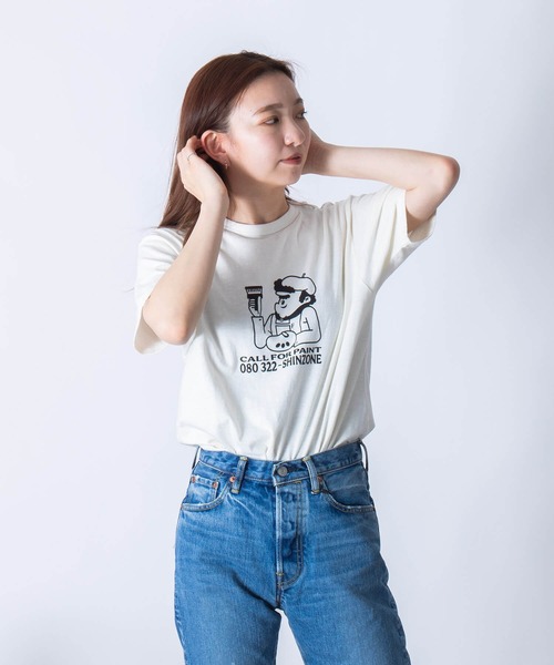 THE SHINZONE(ザ シンゾーン)の「【別注】THE SHINZONE PAINT TEE 23MMSCU14(Tシャツ/カットソー・レディース・グリーン/ブラック・FREE)」の14枚目の写真