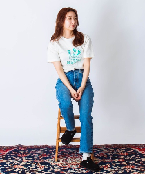 THE SHINZONE(ザ シンゾーン)の「【別注】THE SHINZONE PAINT TEE 23MMSCU14(Tシャツ/カットソー・レディース・グリーン/ブラック・FREE)」の19枚目の写真