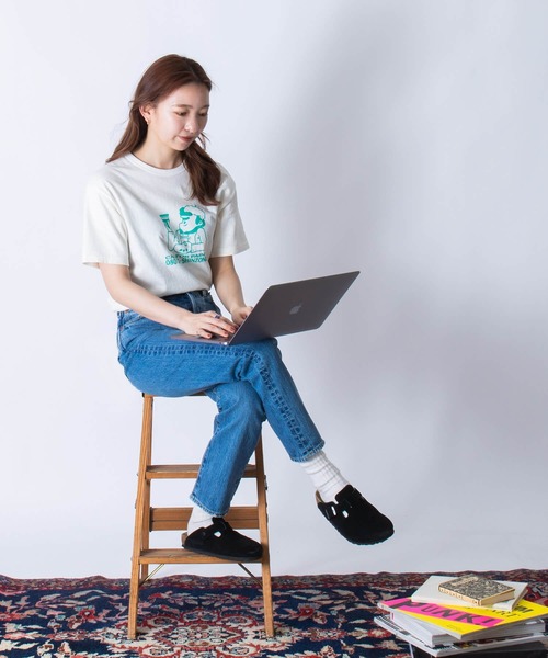 THE SHINZONE(ザ シンゾーン)の「【別注】THE SHINZONE PAINT TEE 23MMSCU14(Tシャツ/カットソー・レディース・グリーン/ブラック・FREE)」の11枚目の写真