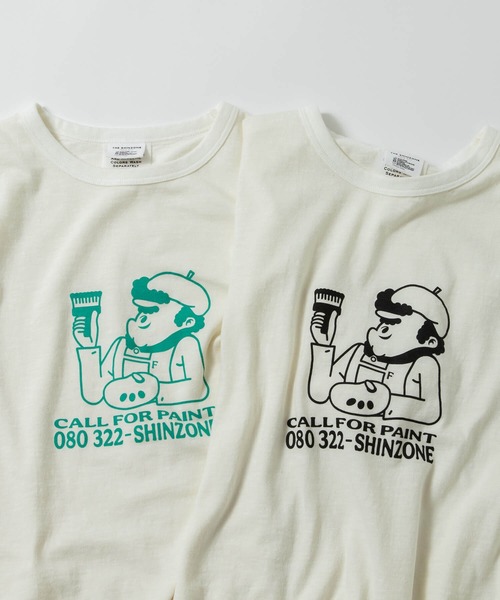THE SHINZONE(ザ シンゾーン)の「【別注】THE SHINZONE PAINT TEE 23MMSCU14(Tシャツ/カットソー・レディース・グリーン/ブラック・FREE)」の9枚目の写真