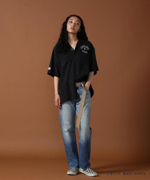 AVIREX（アヴィレックス）の「《チェンソーマン × ONEMADE × AVIREX》SHORT SLEEVE BOWLING SHIRT / ボーリングシャツ（シャツ/ブラウス・メンズ・ブラック/ホワイト・M/XL/L/2XL）」の21枚目の写真